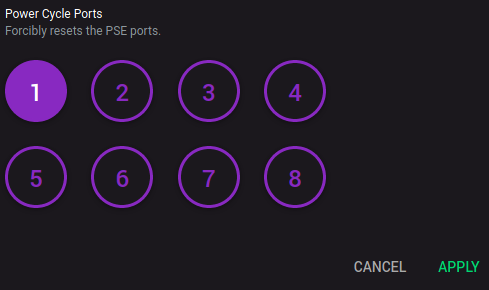 Power cycle port